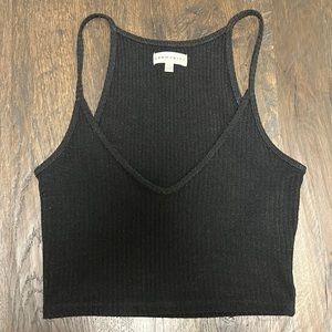 Community black crop top